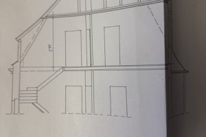 Grundriss Haupthaus Querschnitt