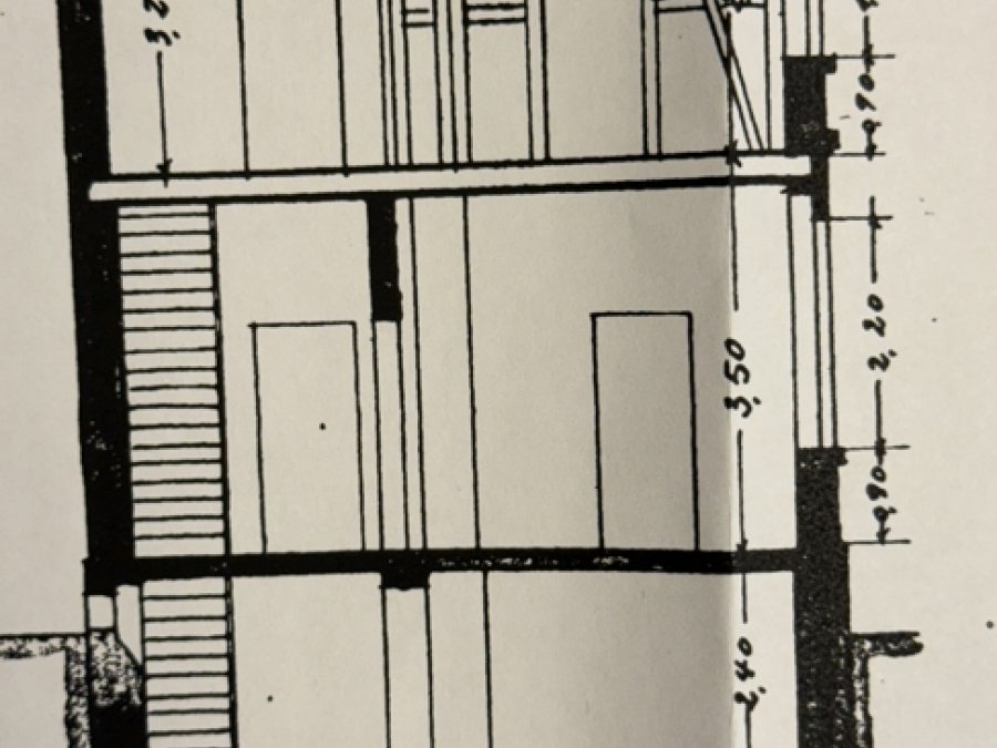 Grundriss Hintergebäude Querschnitt